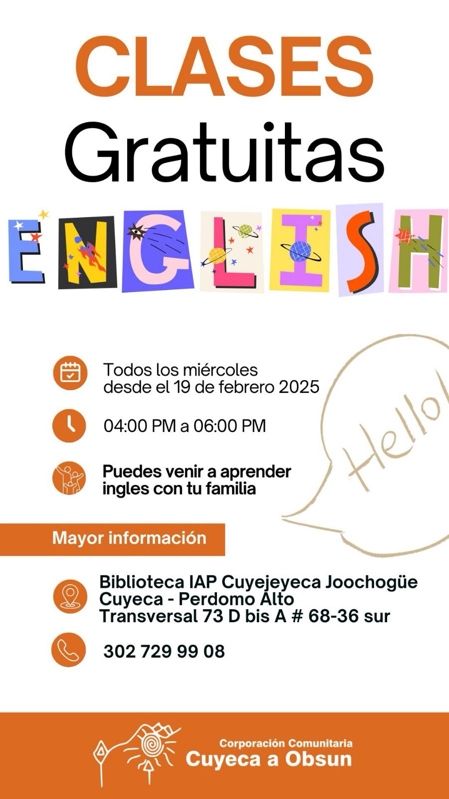 clase de inglés