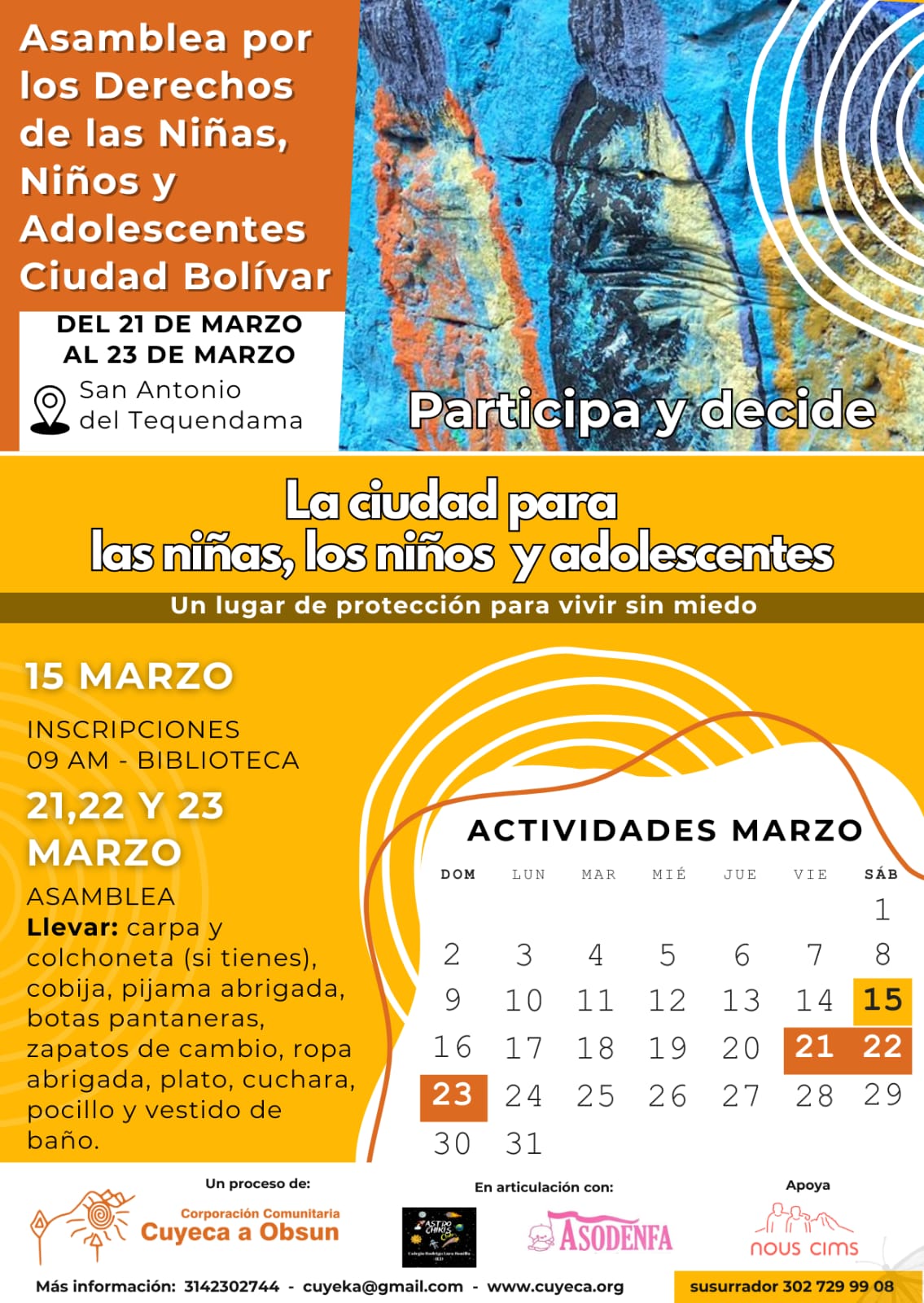 información de la asamblea de niños y niñas 2025